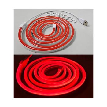 LED Rugalmas Szalag NEON LED/5V USB 1,8 m piros 008 0001126 kép