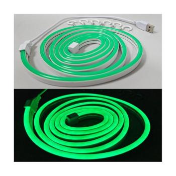 LED Rugalmas Szalag NEON LED/5V USB 1,8 m zöld 008 0001127 kép