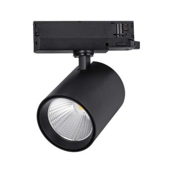 LED sínes COB spotlámpa, 35w, 4000K, természetes fehér, 3000lm, 30°, fekete, CRI>80, V-TAC, 10281 kép