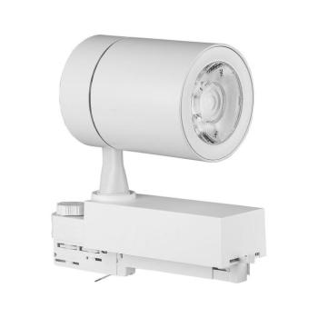 LED sínes COB spotlámpa, 35w, 6400K, hideg fehér, 3000lm, 10°, fehér, CRI>80, V-TAC, 211257 kép