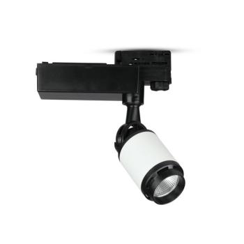 LED sínes spotlámpa, 10w, 6000K, hideg fehér, 800lm, 24°, fekete, fehér, CRI>80, V-TAC, 1334 kép