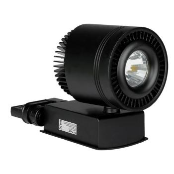 LED sínes spotlámpa, 45w, 5000K, hideg fehér, 2300lm, 25°, fekete, CRI>95, V-TAC, 1238 kép