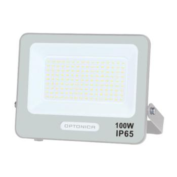 LED smd reflektor fehértel, IP65-ös kivitelben, 15 cm-es kábellel, 100W, 3000K, meleg fehér, 9000 lm, Optonica, 15815 kép