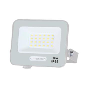 LED smd reflektor fehértel, IP65-ös kivitelben, 15 cm-es kábellel, 20W, 4000K, természetes fehér, 1800 lm, Optonica, 15805 kép