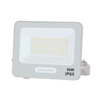 LED smd reflektor fehértel, IP65-ös kivitelben, 15 cm-es kábellel, 50W, 6000K, hideg fehér, 4500 lm, Optonica, 15810 kép
