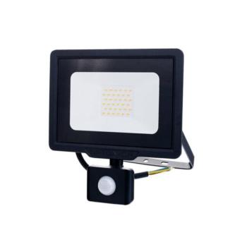 LED smd reflektor fekete city line pir érzékelő kábellel 70 cm, 30W, 2700K, meleg fehér, 2400 lm, IP65, Optonica, 5960 kép