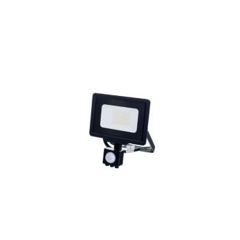 LED smd reflektor, fekete, city line, pir érzékelővel, 30W, 2700K, meleg fehér, 2400 lm, IP65, Optonica, 5949 kép