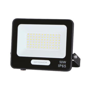 LED smd reflektor, fekete, IP65, 15 cm-es kábellel, 50W, 4000K, természetes fehér, 4500 lm, Optonica, 15826 kép