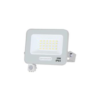 LED smd reflektor IP65 fehértel és érzékelővel, 20W, 6000K, hideg fehér, 1800 lm, Optonica, 15840 kép