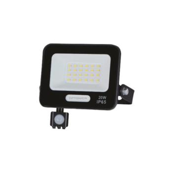 LED smd reflektor IP65 feketetel és érzékelővel, 20W, 6000K, hideg fehér, 1800 lm, Optonica, 15851 kép