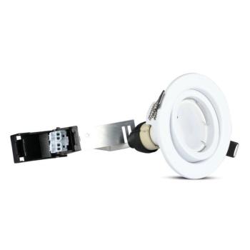 LED spot égő, 5w, 6400K, hideg fehér, 400lm, GU10, 110°, fehér, CRI>80, 3 db/csomag, V-TAC, 8883 kép