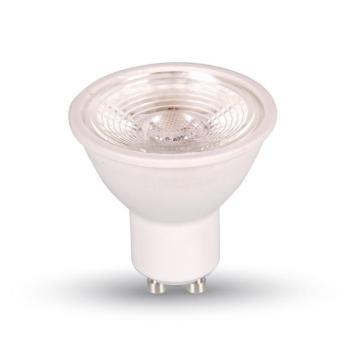 LED spot égő, 7w, 6000K, hideg fehér, 550lm, GU10, 38°, fehér, CRI>80, dimmelhető, V-TAC, 1668 kép
