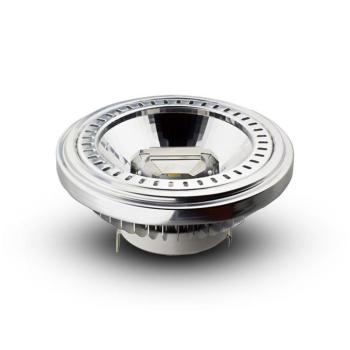 LED spot égő AR111, 12w, 3000K, meleg fehér, 1086lm, GX5.3, 40°, ezüst, CRI>90, V-TAC, 214257 kép