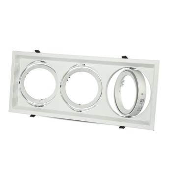 LED spot lámpatest keret, 3XAR111, fehér, V-TAC, 3577 kép