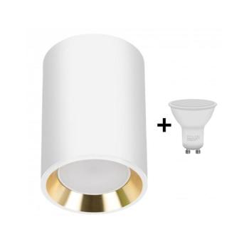 LED spotlámpa CHLOE 1xGU10/6W/230V kerek fehér/arany WJ0442+BG0217 kép
