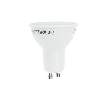 LED spotlámpa GU10 38° 5 év garancia, 5W, 4500K, természetes fehér, 320 lm, fehér, Optonica, 1771 kép