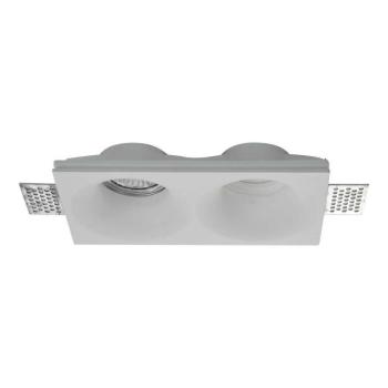 LED spotlámpa keret kerek, 2XGU10, fehér, V-TAC, 6763 kép