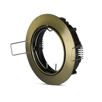 LED spotlámpa keret kerek, GU10, arany, V-TAC, 8579 kép