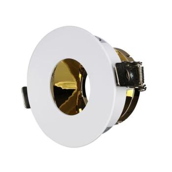 LED spotlámpa keret kerek, GU10, fehér, arany, V-TAC, 3158 kép