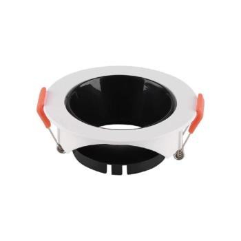 LED spotlámpa keret kerek, GU10, fehér, fekete, V-TAC, 6645 kép
