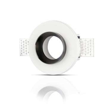 LED spotlámpa keret kerek, GU10, fehér, króm, V-TAC, 3146 kép