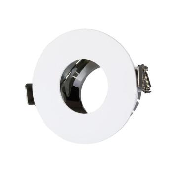 LED spotlámpa keret kerek, GU10, fehér, króm, V-TAC, 3160 kép