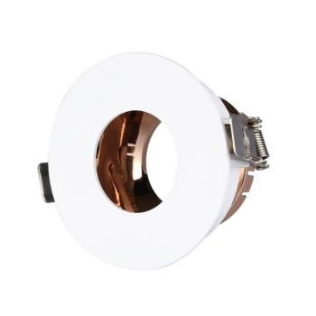 LED spotlámpa keret kerek, GU10, fehér, rózsaarany, V-TAC, 3159 kép