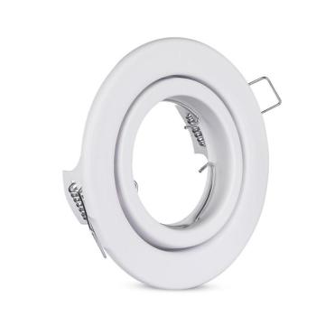LED spotlámpa keret kerek, GU10, fehér, V-TAC, 3469 kép