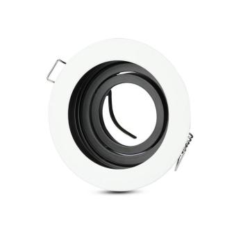 LED spotlámpa keret kerek, GU10, fehér, V-TAC, 3595 kép
