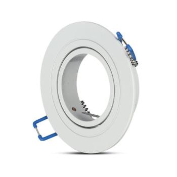 LED spotlámpa keret kerek, GU10, fehér, V-TAC, 3599 kép