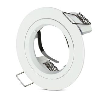 LED spotlámpa keret kerek, GU10, fehér, V-TAC, 3642 kép