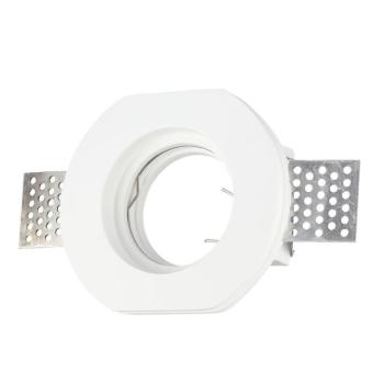 LED spotlámpa keret kerek, GU10, fehér, V-TAC, 3650 kép