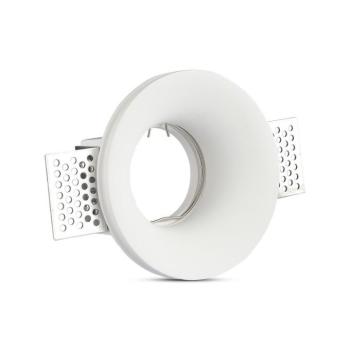 LED spotlámpa keret kerek, GU10, fehér, V-TAC, 3697 kép