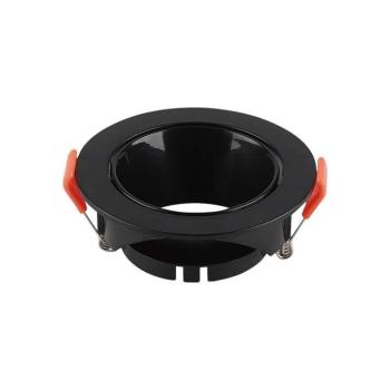 LED spotlámpa keret kerek, GU10, fekete, fekete, V-TAC, 6646 kép