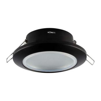 LED spotlámpa keret kerek, GU10, fekete, IP44, V-TAC, 6699 kép