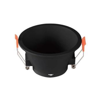 LED spotlámpa keret kerek, GU10, fekete, V-TAC, 6637 kép