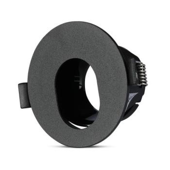 LED spotlámpa keret kerek, GU10, fekete, V-TAC, 8596 kép