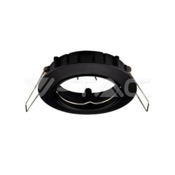 LED spotlámpa keret kerek, GU10, fekete, V-TAC, 8955 kép