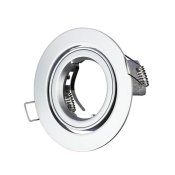 LED spotlámpa keret kerek, GU10, metál szürke, V-TAC, 3647 kép