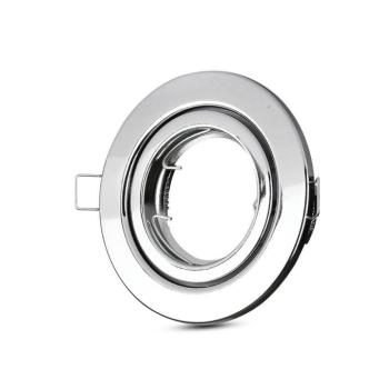 LED spotlámpa keret kerek, GU10, rozsdamentes acél, V-TAC, 3471 kép