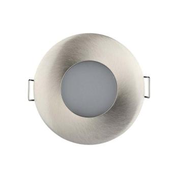LED spotlámpa keret kerek, GU10, szatén nikkel, IP54, V-TAC, 3614 kép