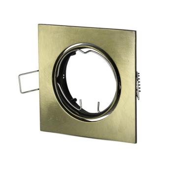 LED spotlámpa keret négyzet alakú, GU10, arany, V-TAC, 8581 kép