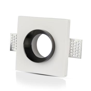 LED spotlámpa keret négyzet alakú, GU10, fehér, króm, V-TAC, 3149 kép