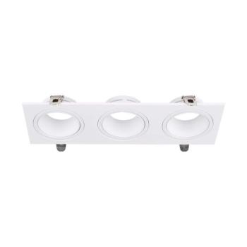 LED spotlámpa keret négyzet alakú, GU10, fehér, V-TAC, 10299 kép