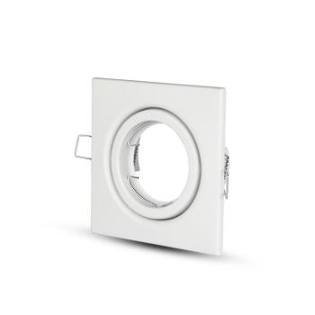 LED spotlámpa keret négyzet alakú, GU10, fehér, V-TAC, 3472 kép