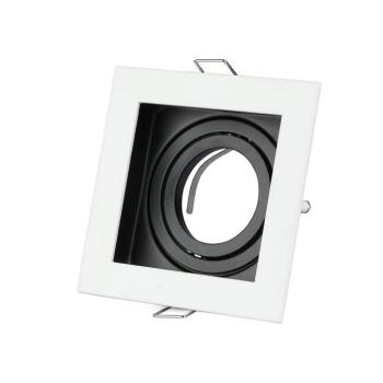 LED spotlámpa keret négyzet alakú, GU10, fehér, V-TAC, 3597 kép