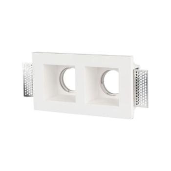 LED spotlámpa keret négyzet alakú, GU10, fehér, V-TAC, 3648 kép