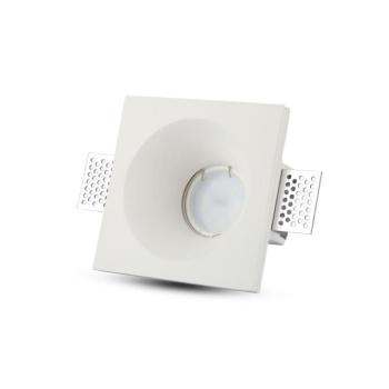 LED spotlámpa keret négyzet alakú, GU10, fehér, V-TAC, 3696 kép