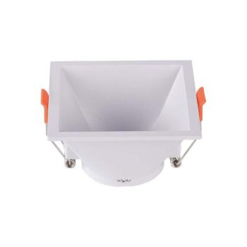 LED spotlámpa keret négyzet alakú, GU10, fehér, V-TAC, 6638 kép