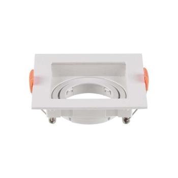 LED spotlámpa keret négyzet alakú, GU10, fehér, V-TAC, 6656 kép